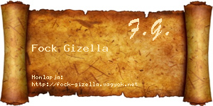 Fock Gizella névjegykártya
